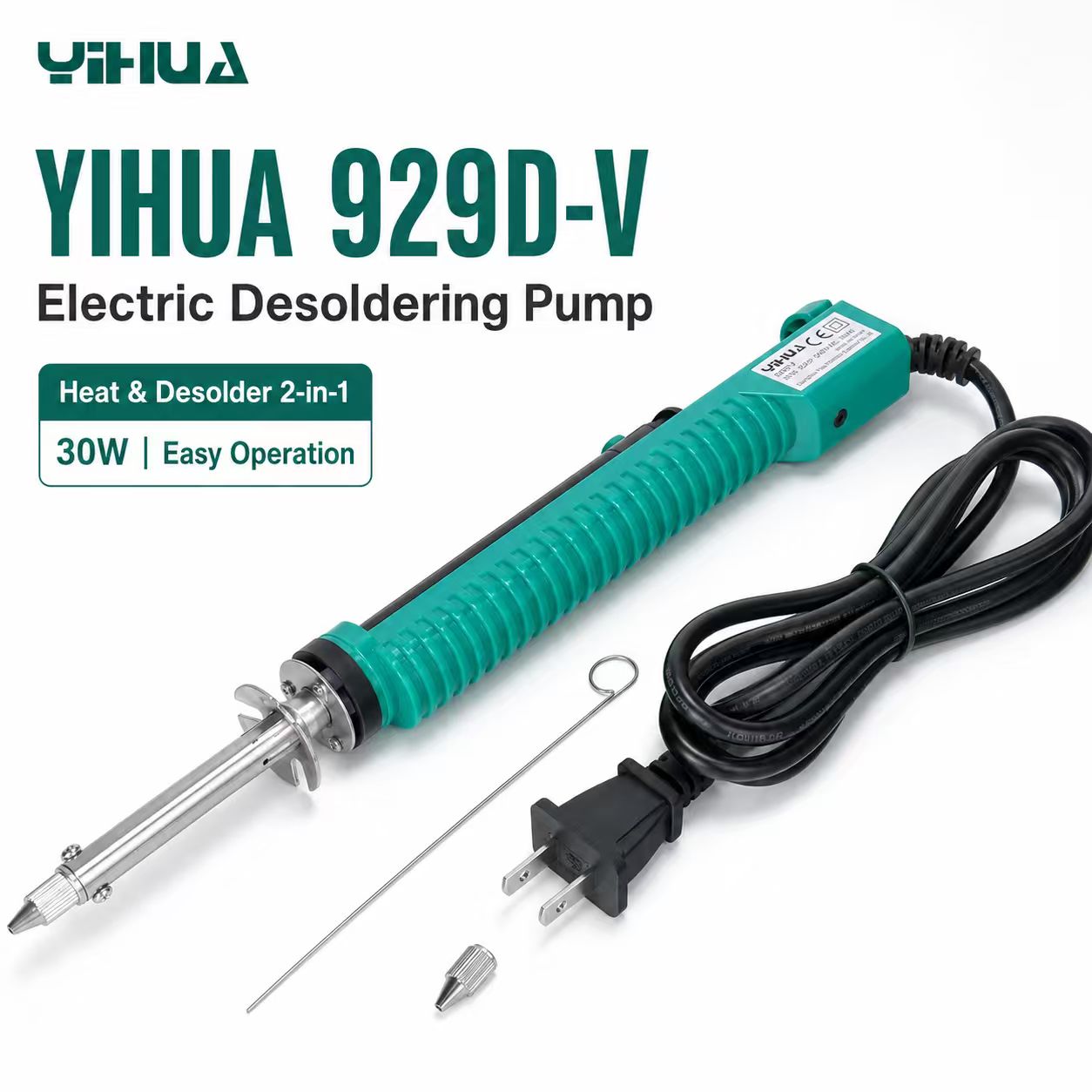 YIHUA 929D‑V 30W Pompa dissald - Desoldering Pump Electric Vacuum Station recensione e prezzo
